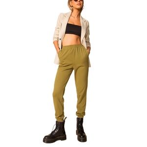 Superdown Dallas Olive Green Sweatpants XXS